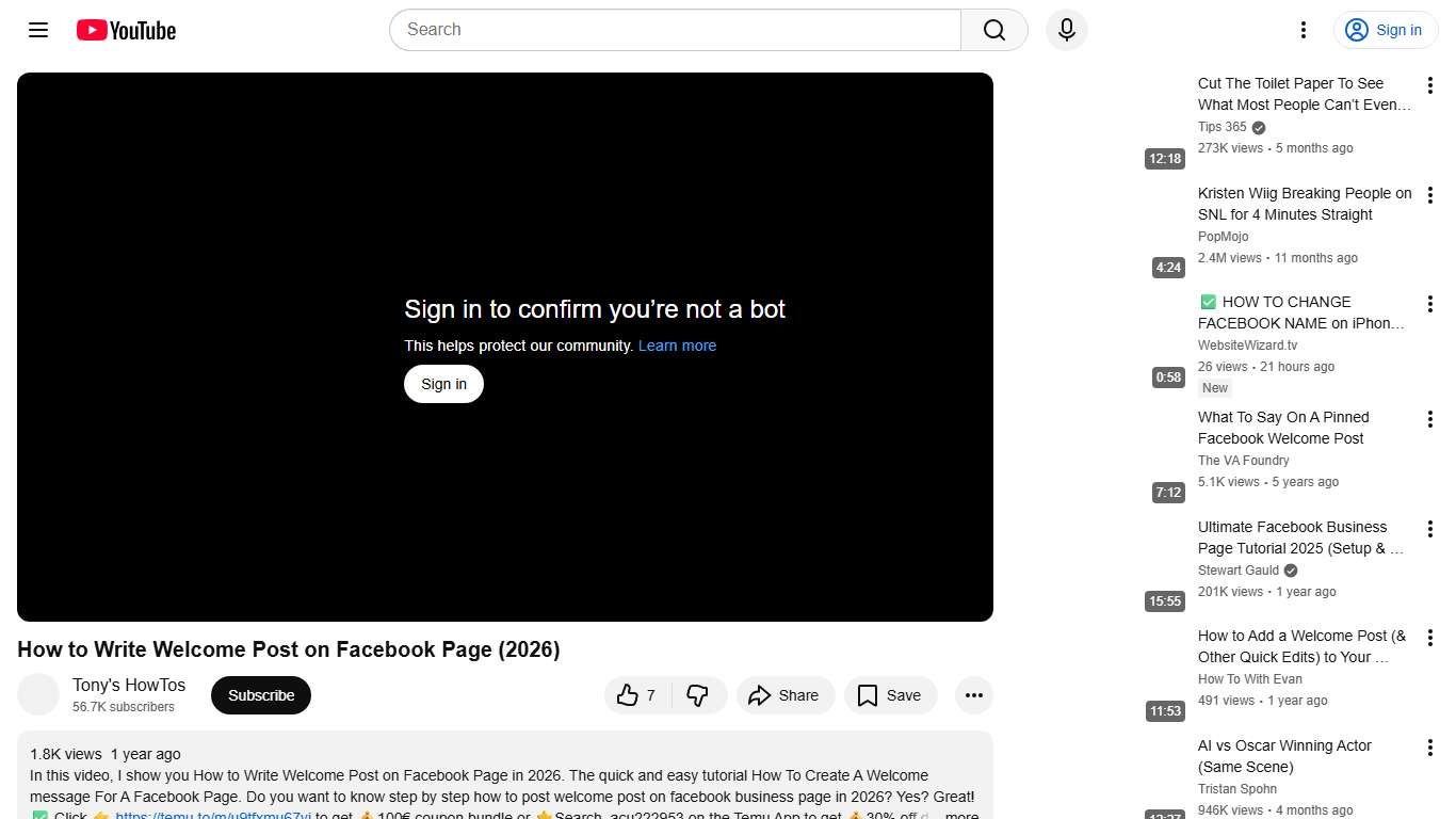How to Write Welcome Post on Facebook Page (2026) - YouTube