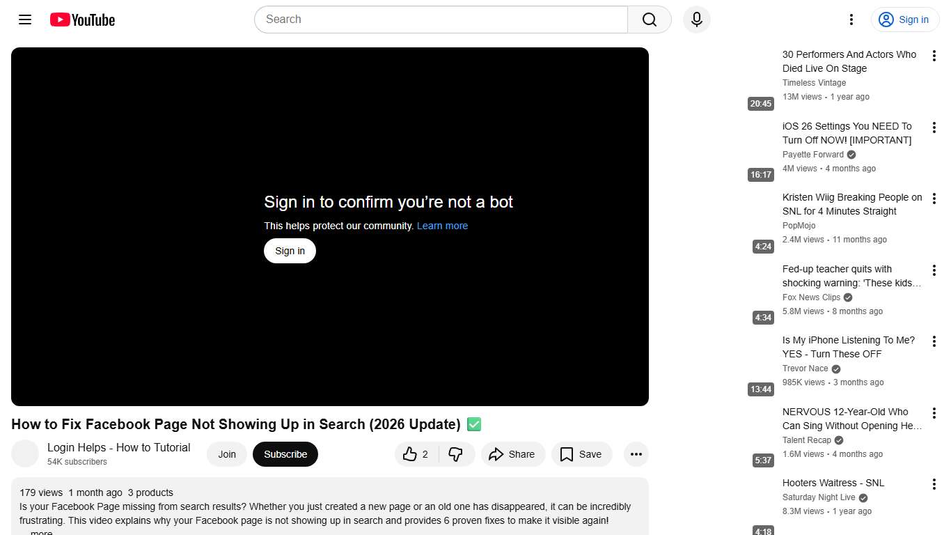 How to Fix Facebook Page Not Showing Up in Search (2026 Update) ✅ - YouTube